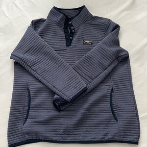 Gray/purple llbean button up pullover! Great for adventuring outdoors!